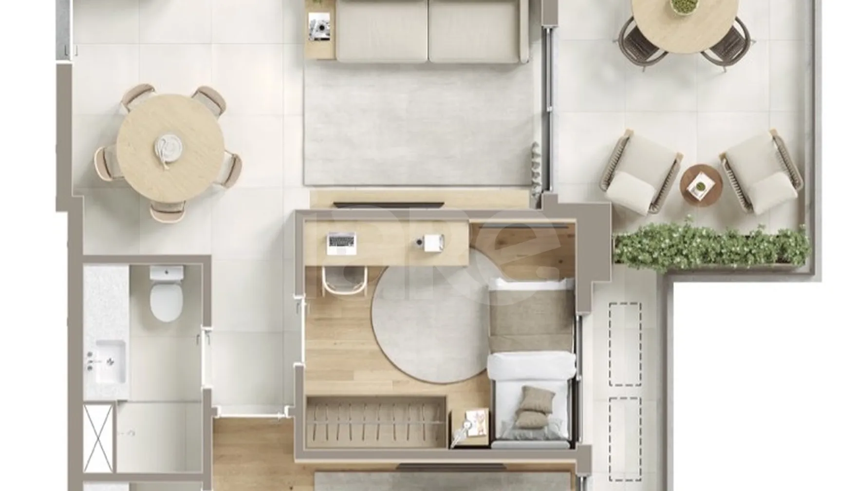 Planta — Garden 91 m²