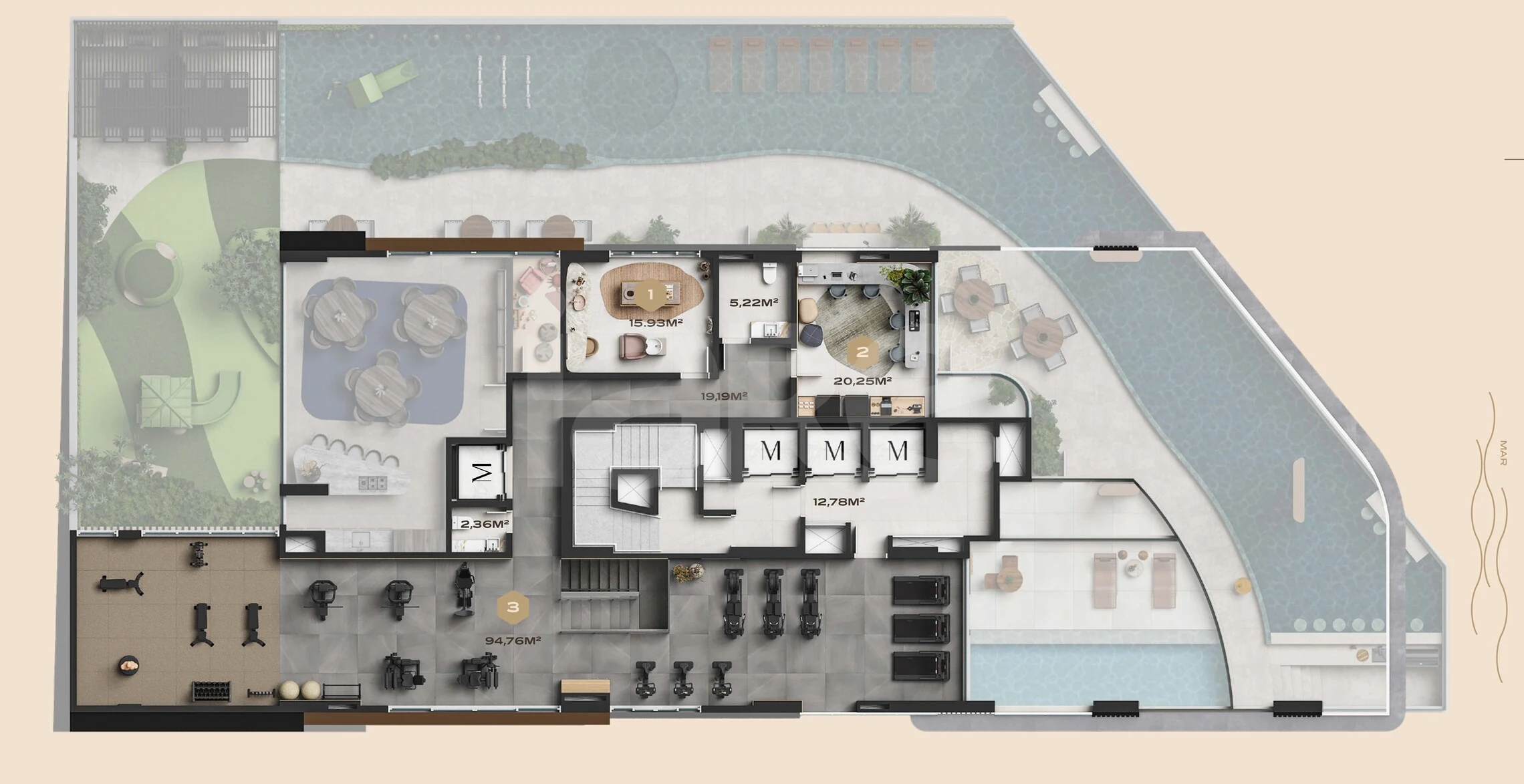 Planta — Pavimento lazer 2