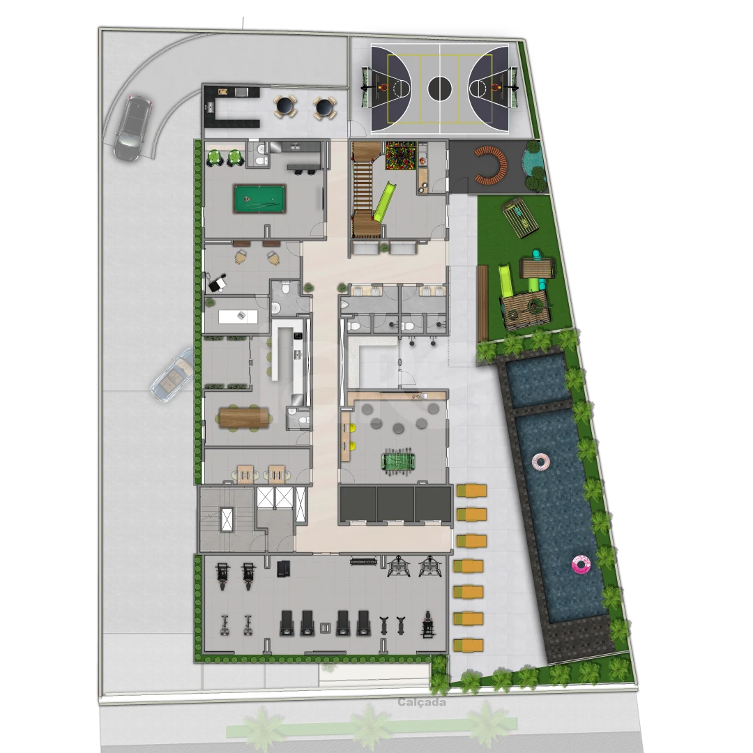 Planta — Pavimento lazer