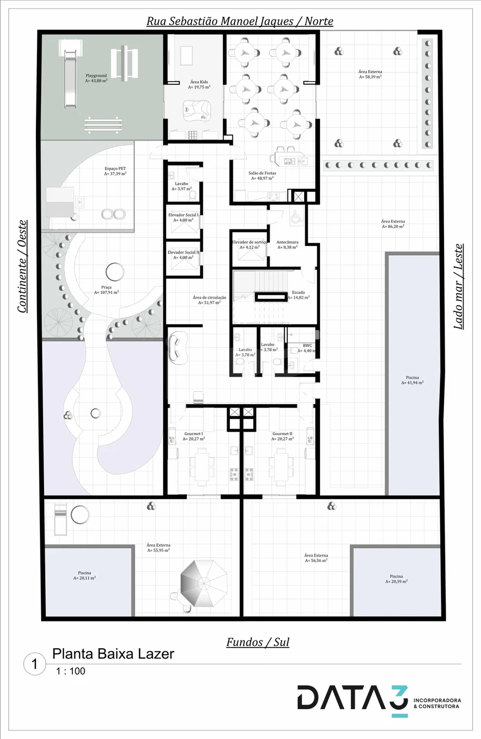 Planta — Pavimento lazer