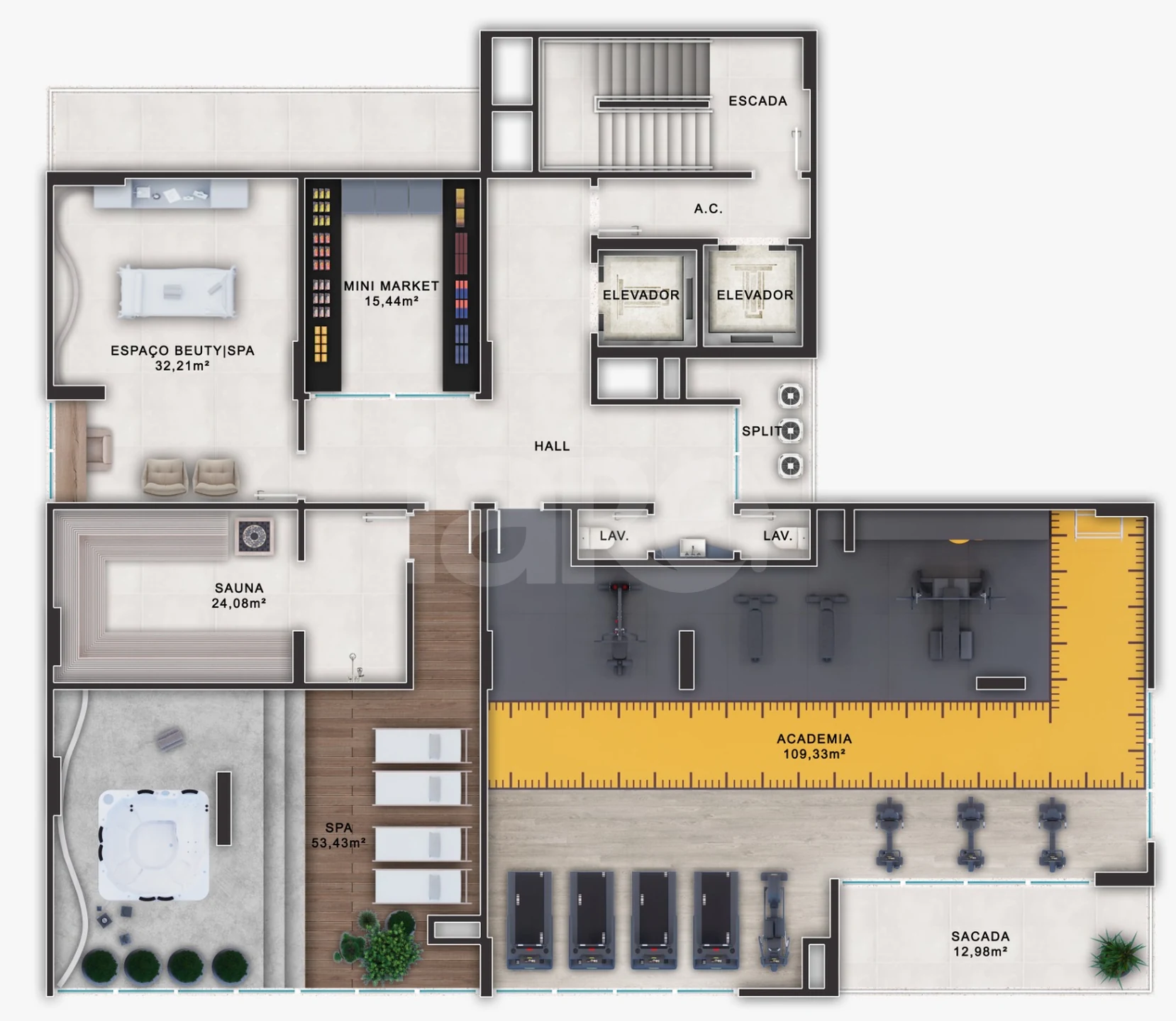 Planta — Pavimento lazer 01