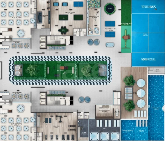 Planta — Pavimento lazer