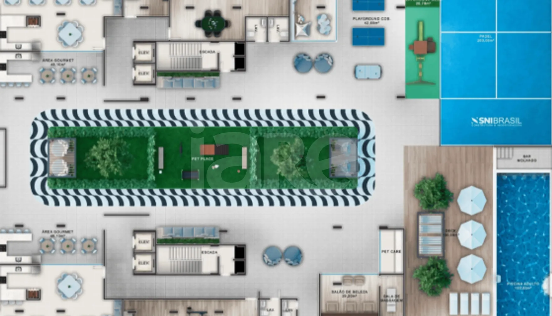 Planta — Pavimento lazer