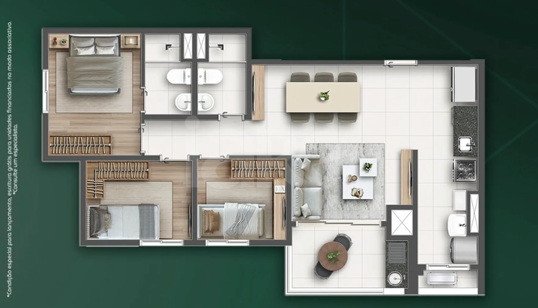 Inspire Esperança - Apartamento com 42,03 m², em Vila Esperança — foto 4