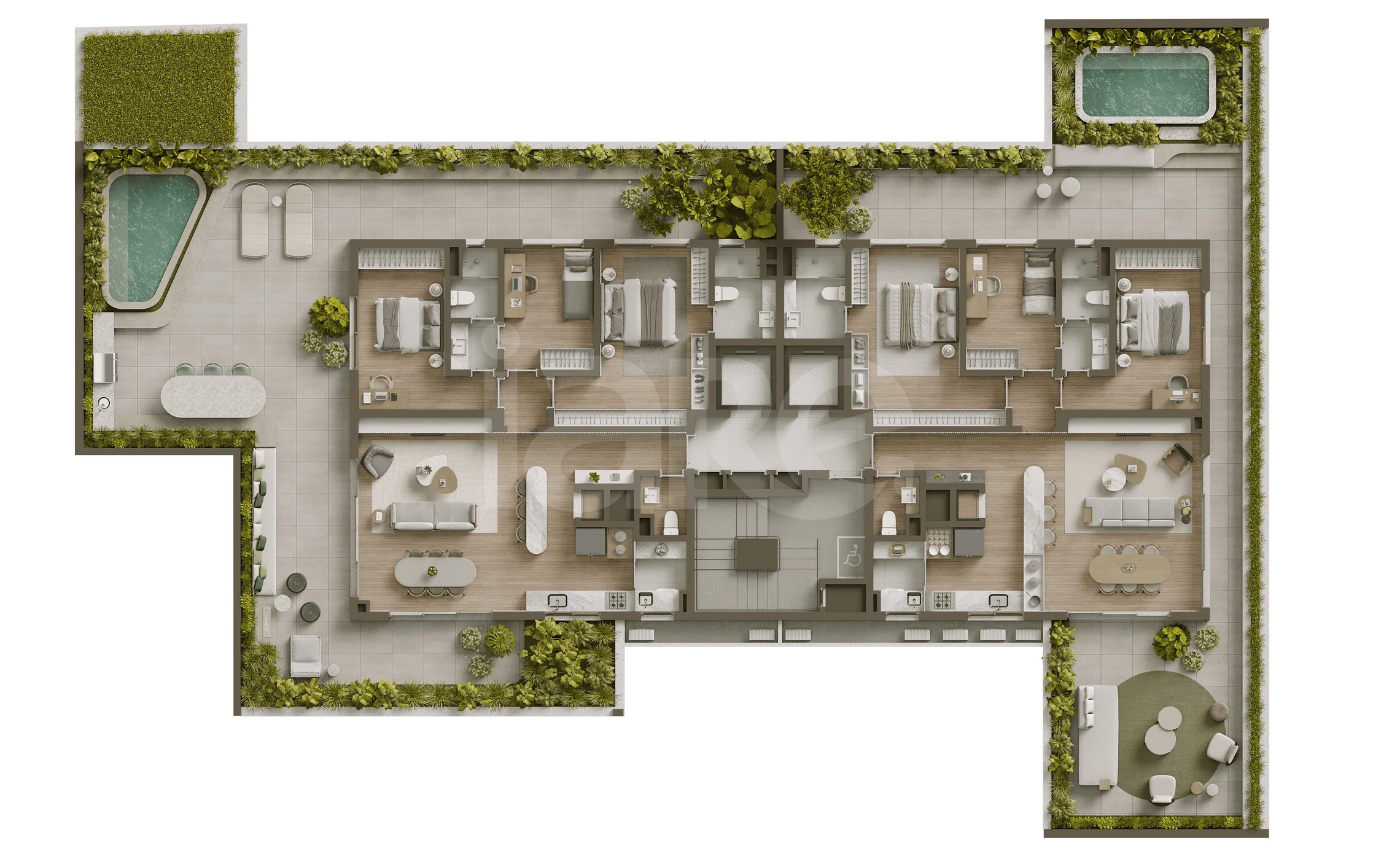 Planta — 2º Pavimento - Gardens
