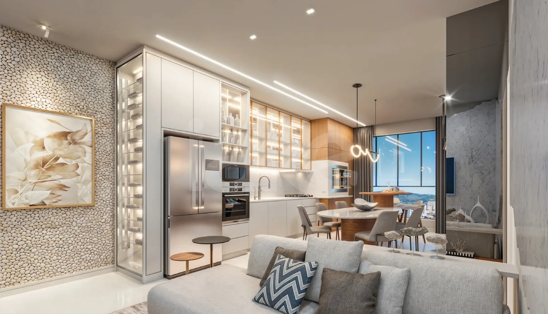 Bay Window Residence - Apartamento com 64,55 m², em Jardim Dourado — foto 2