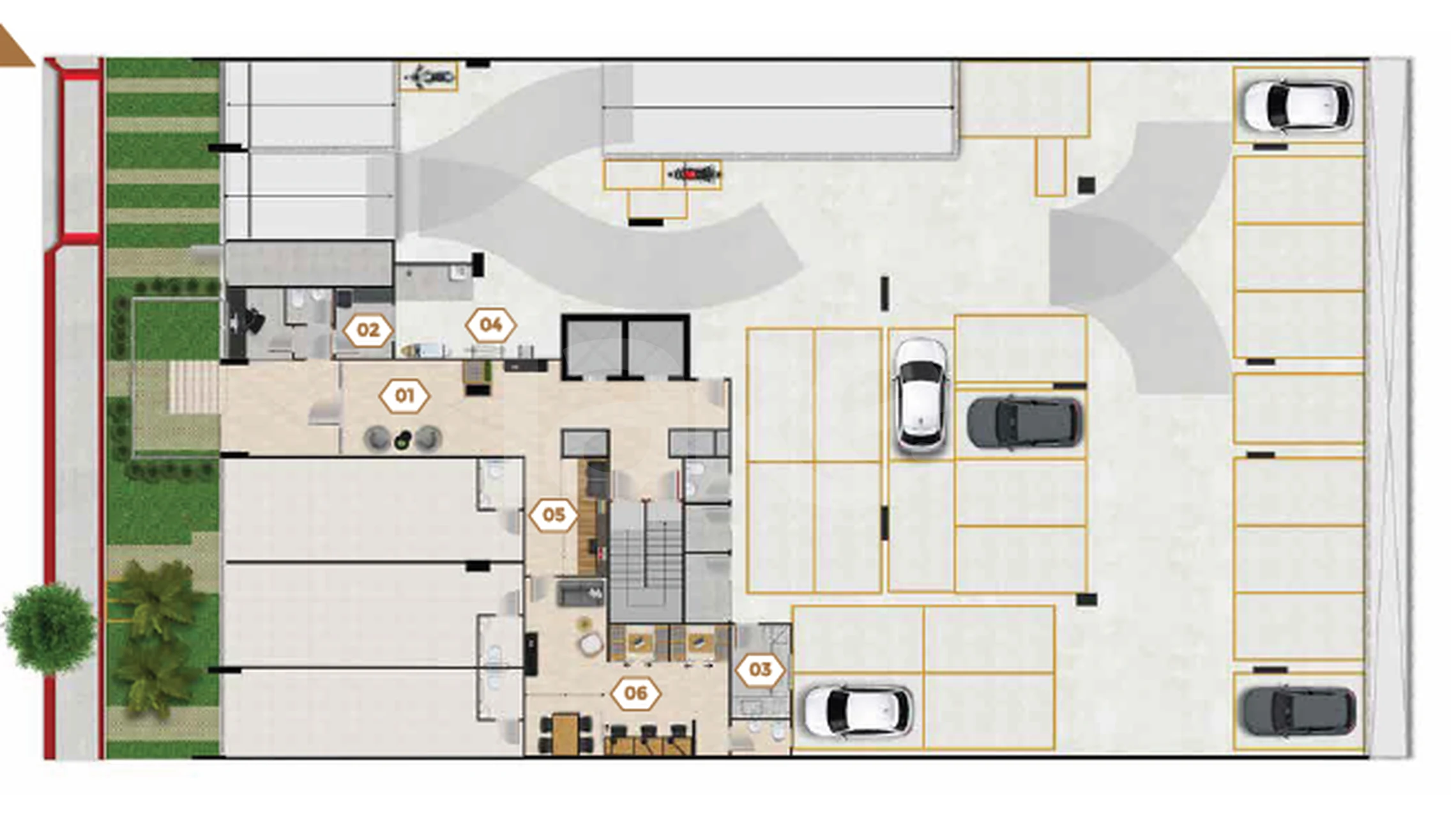 Planta — Pavimento garagem