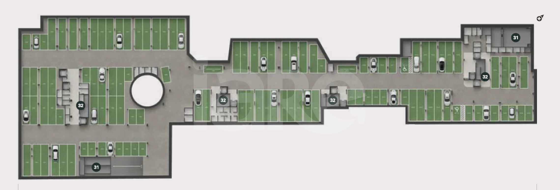 Planta — Pavimento garagem