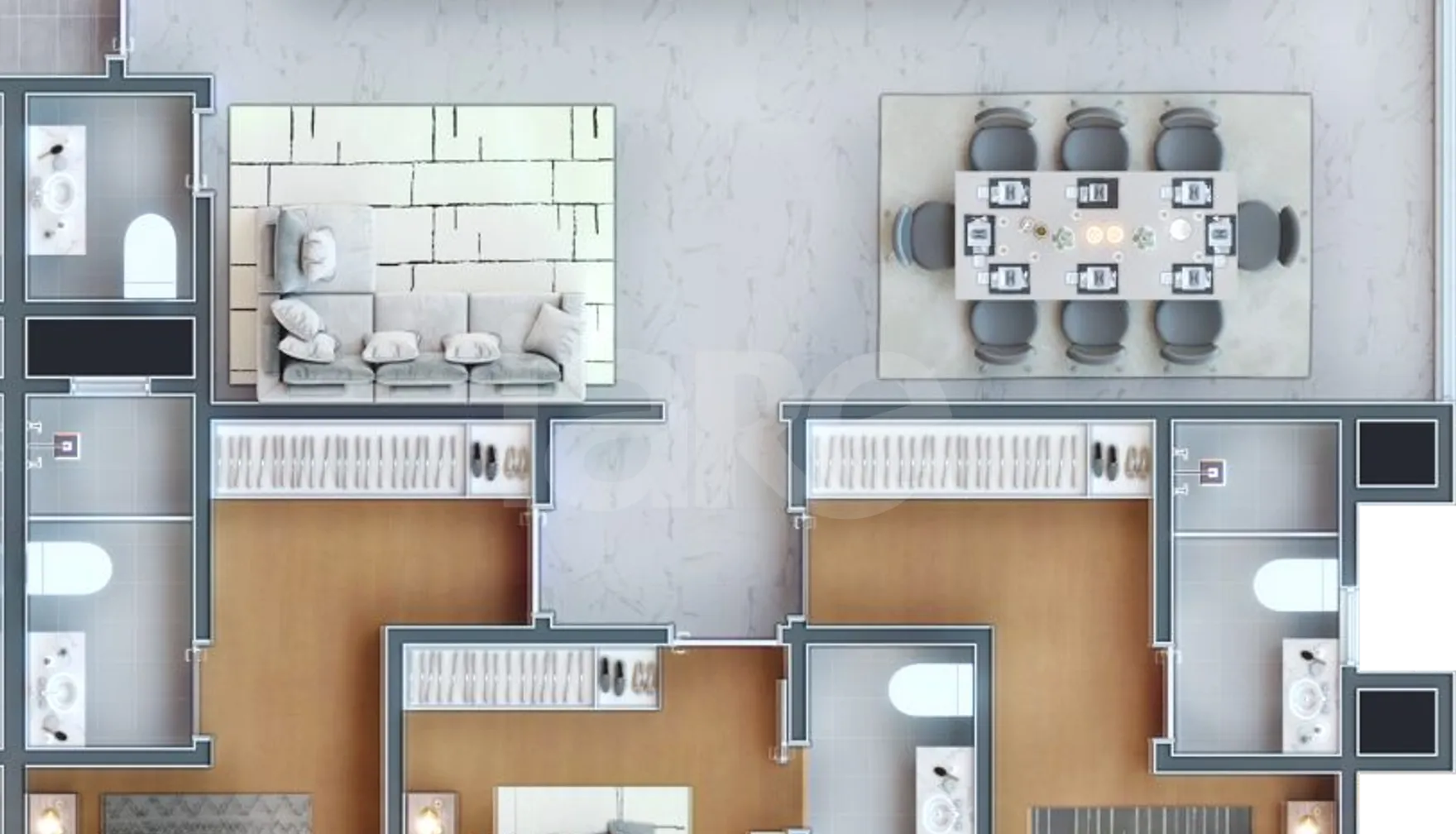 Planta — Apartamento 117 m²