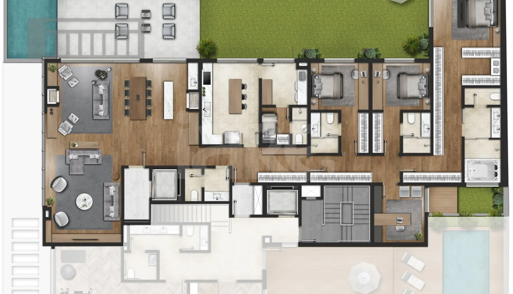 Planta — Garden 472,12 m²