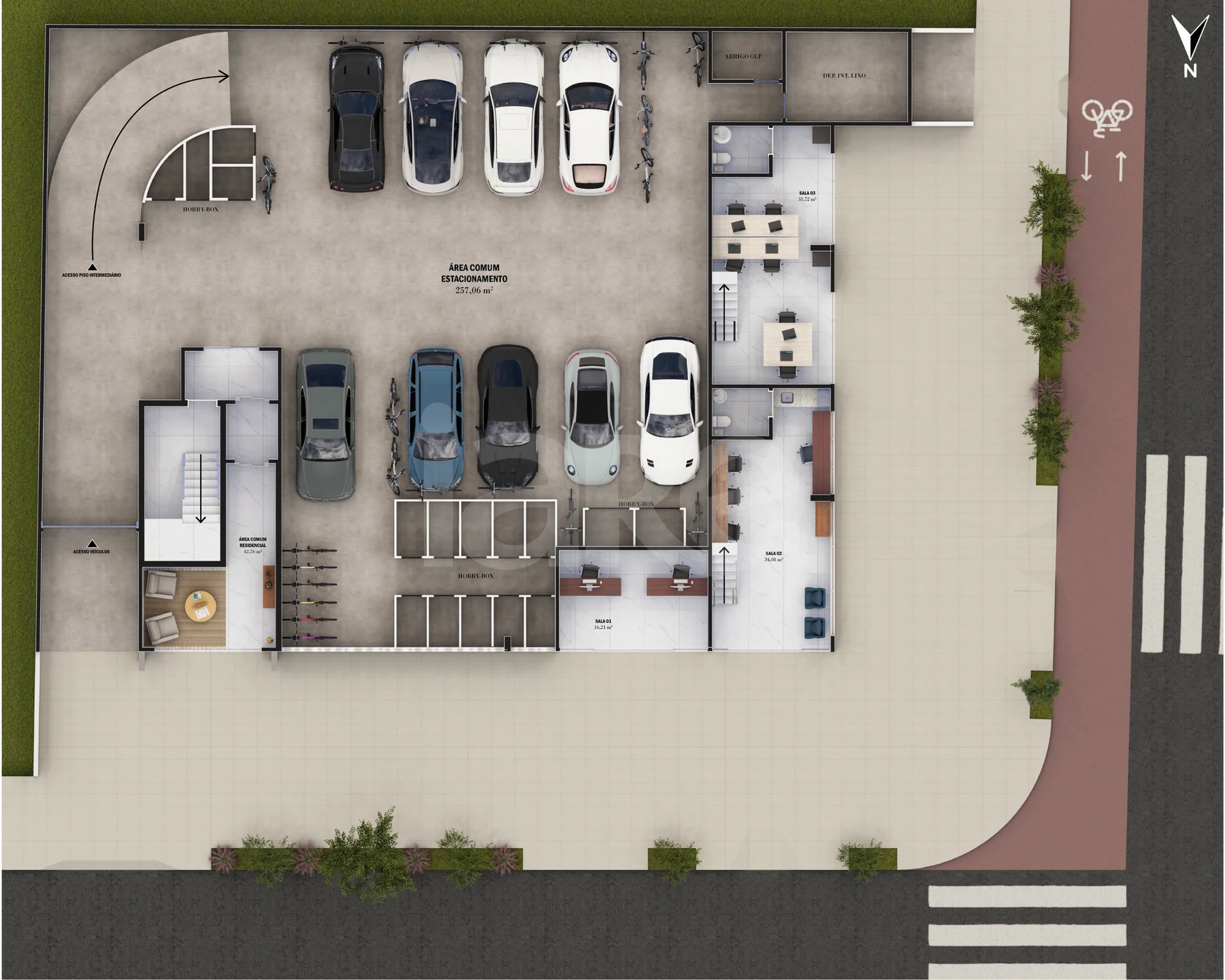 Planta — Pavimento 1 2