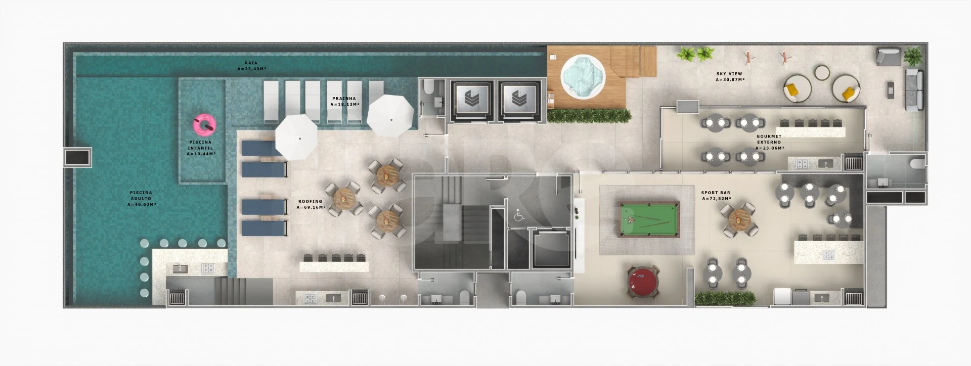 Planta — Pavimento rooftop