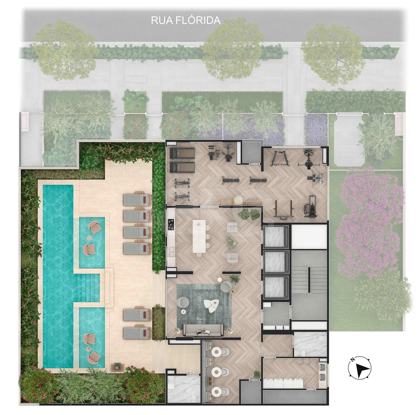 Planta — Pavimento lazer