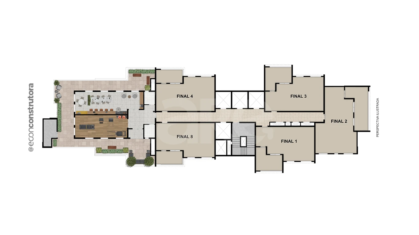 Planta — Pavimento rooftop