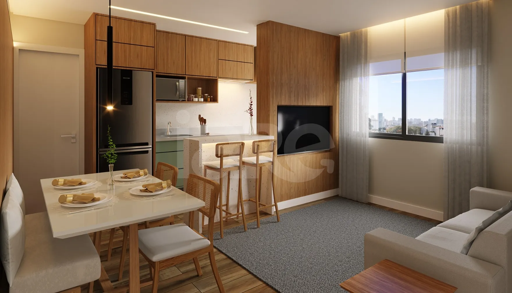 Bellissimo Mooca - Apartamento com 31,31 m², em Mooca — foto 2