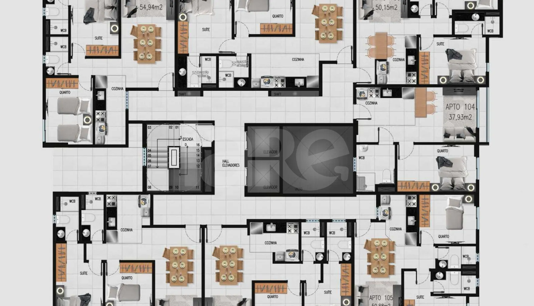 Planta — Pavimento 1