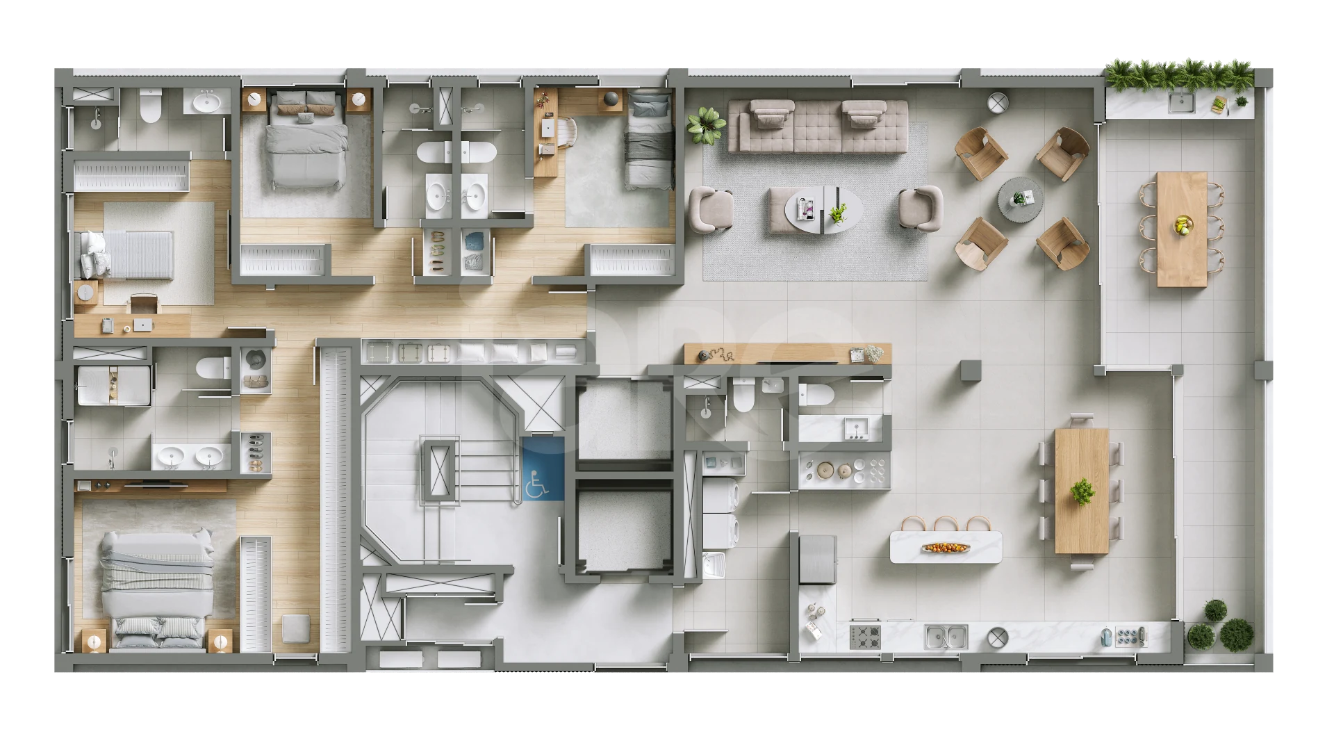 Planta — Apartamento 217,1 m²