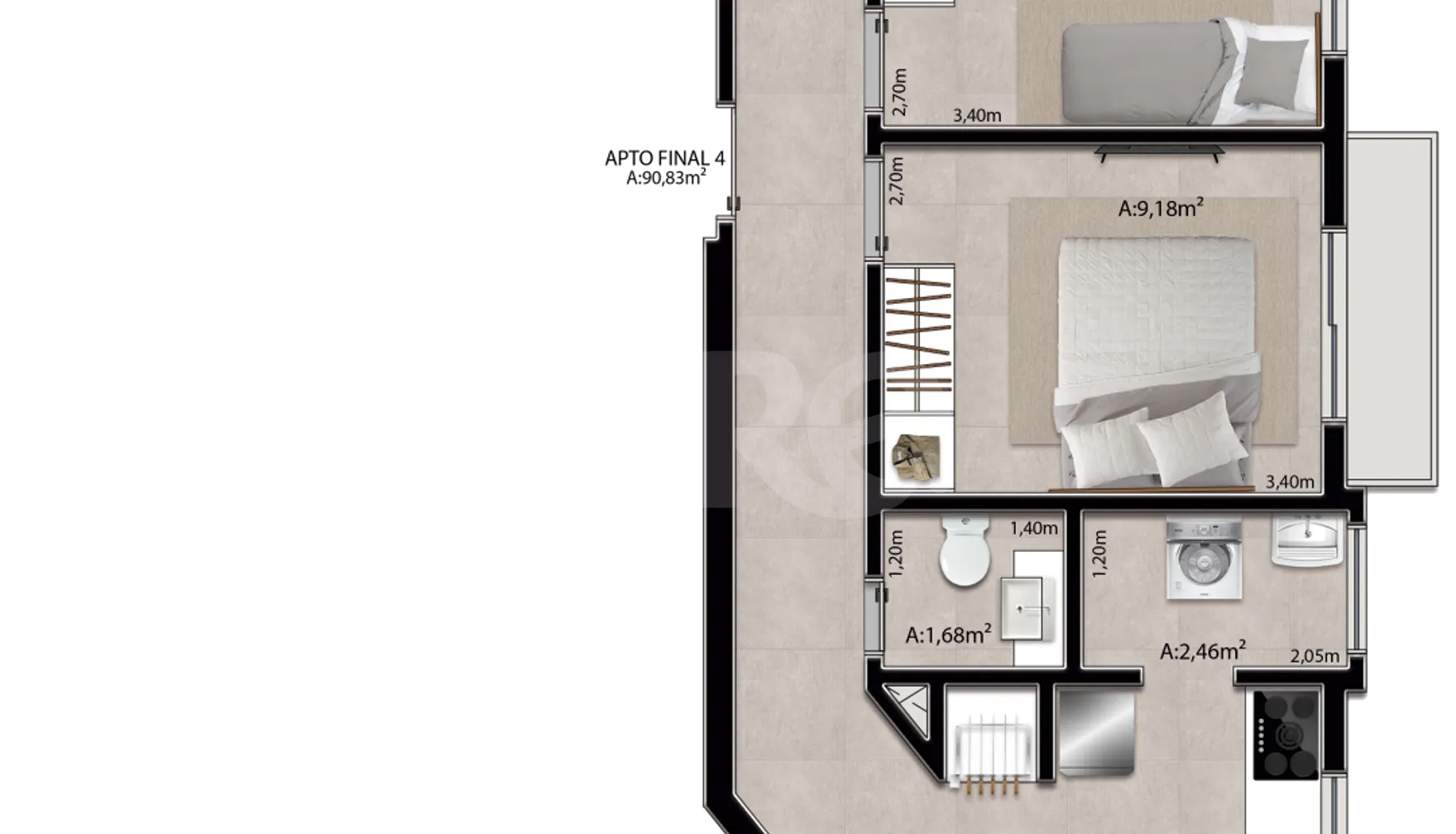 Planta — Garden 86,71 m²