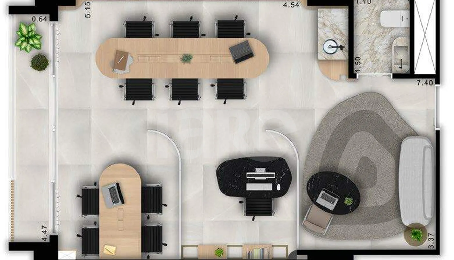 Planta — Sala 39,3 m²