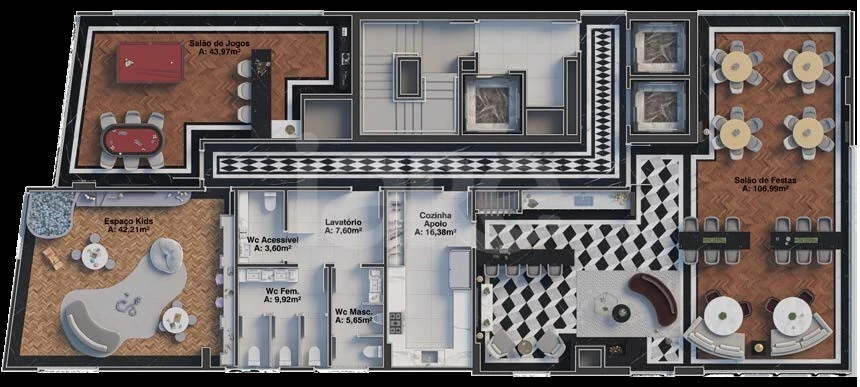 Planta — Pavimento lazer 2