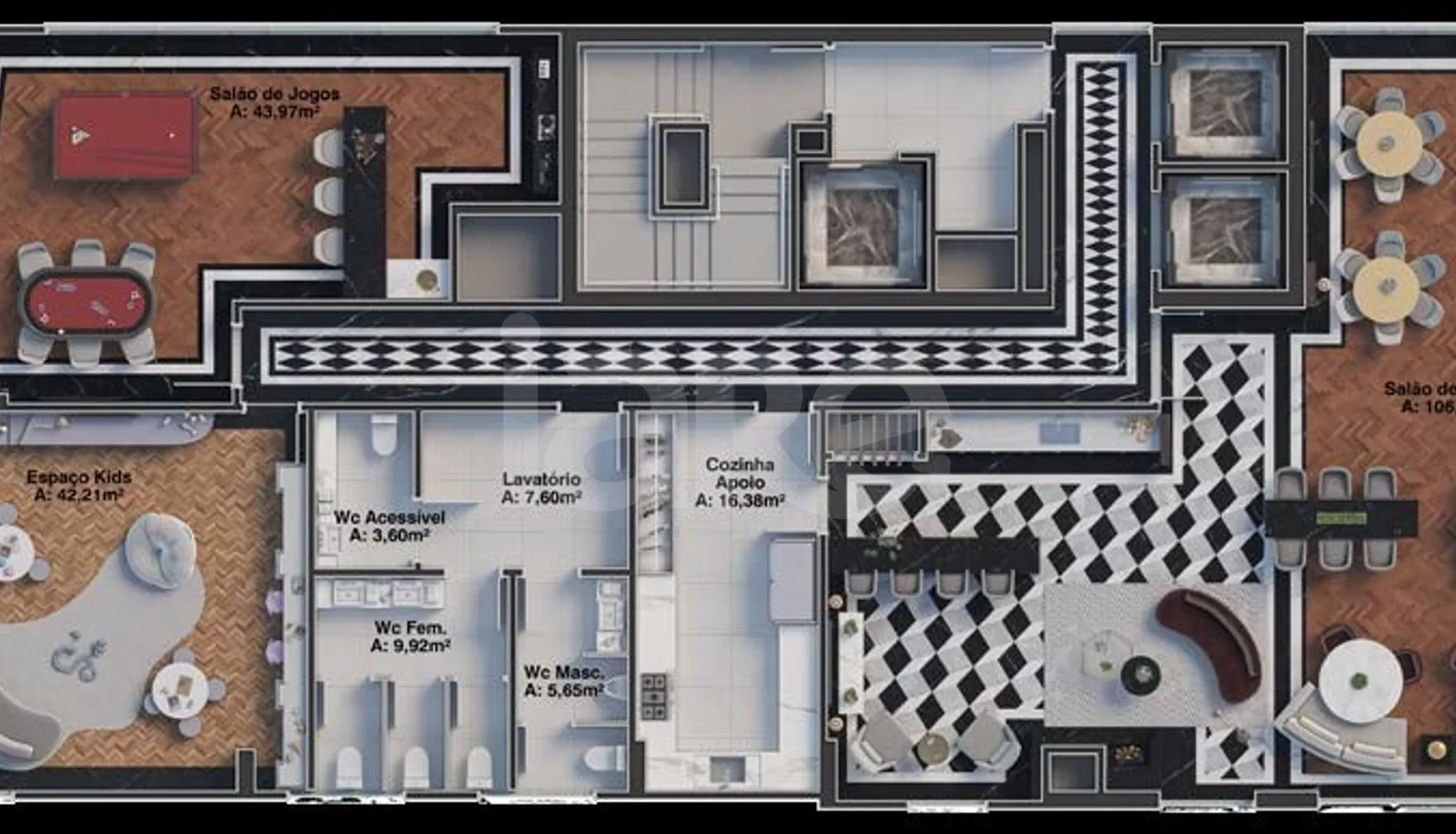 Planta — Pavimento lazer 2