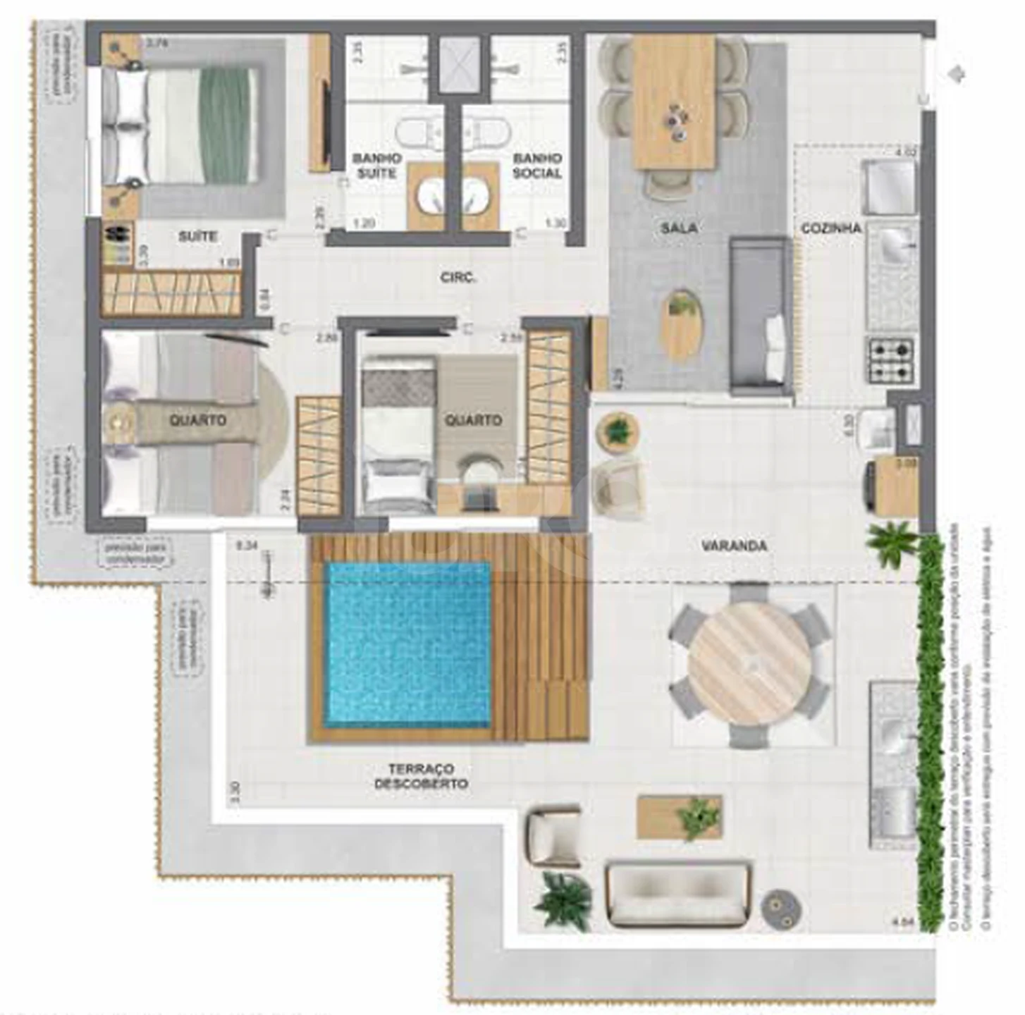 Planta — Garden 99,19 m²