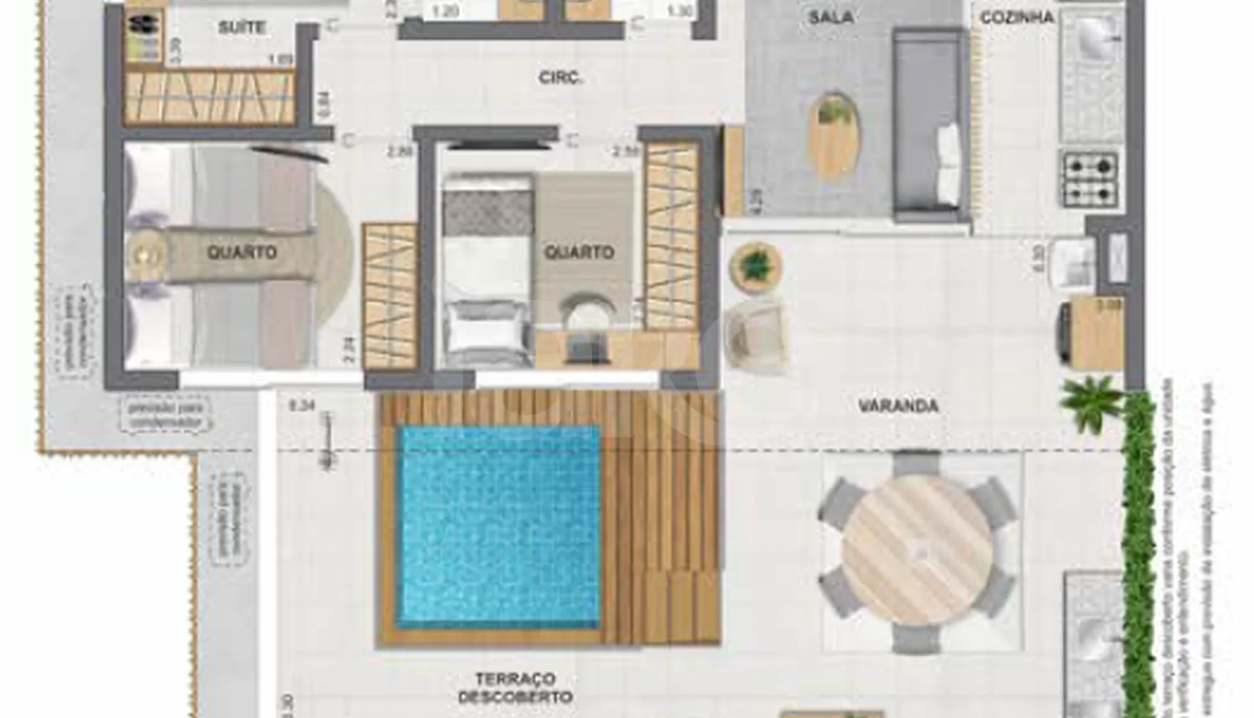 Planta — Garden 99,19 m²