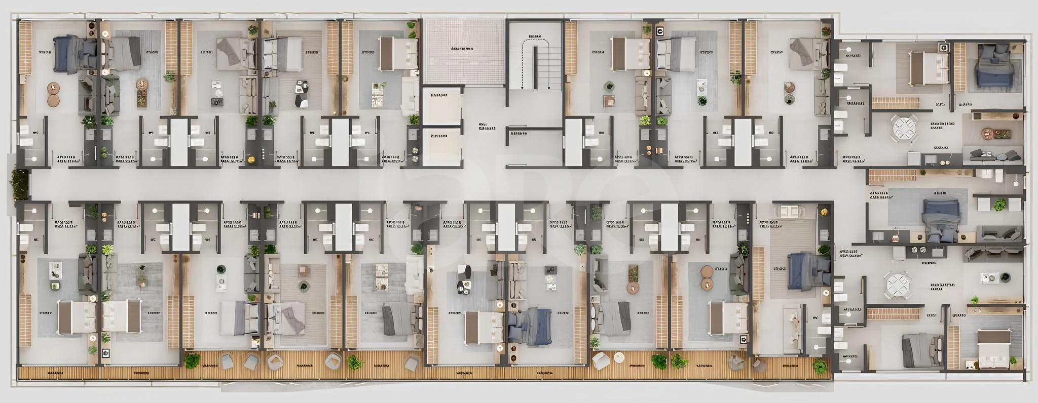 Planta — Pavimento 1 bloco b