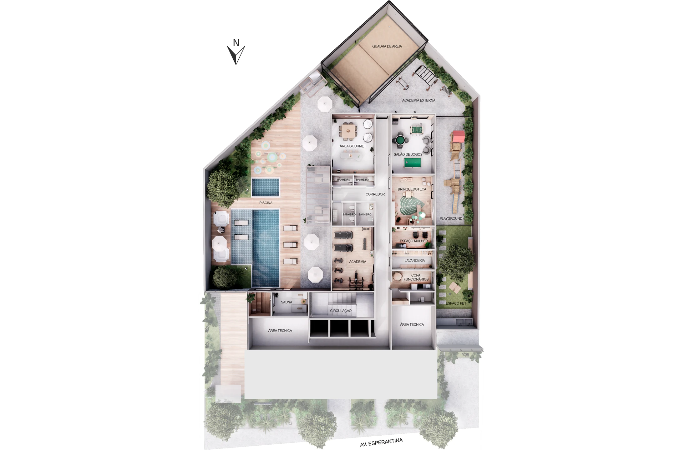 Planta — Pavimento subsolo