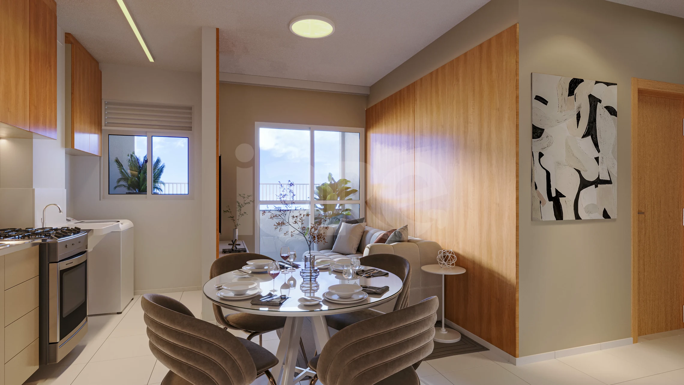 Monet - Apartamento com 35,36 m², em Parque Duque — foto 2