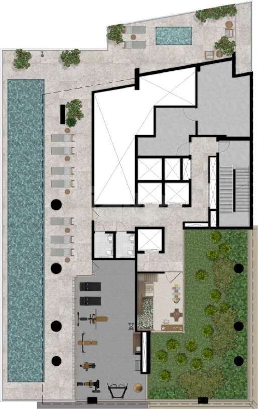 Planta — Pavimento lazer