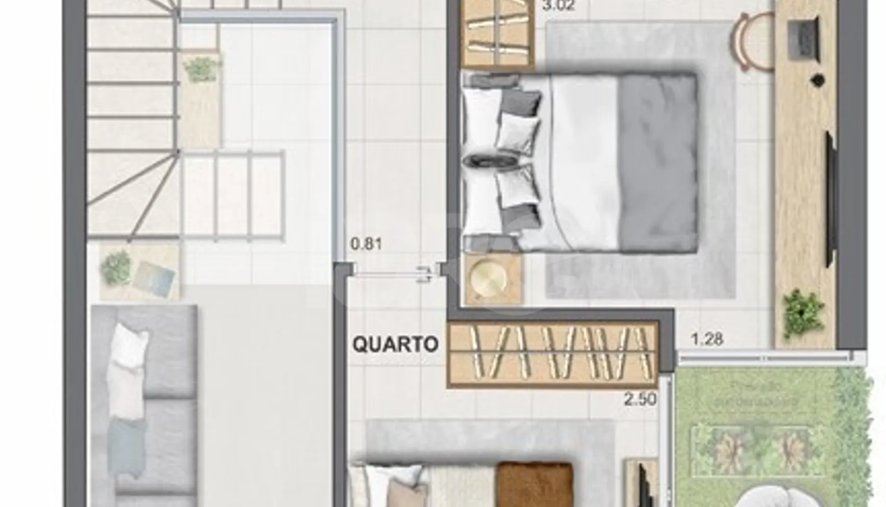 Planta — Garden 134,9 m²