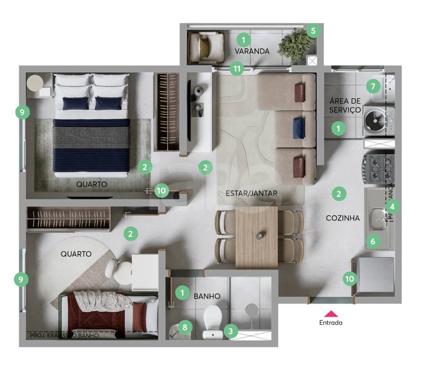 Planta — Garden 39,78 m²