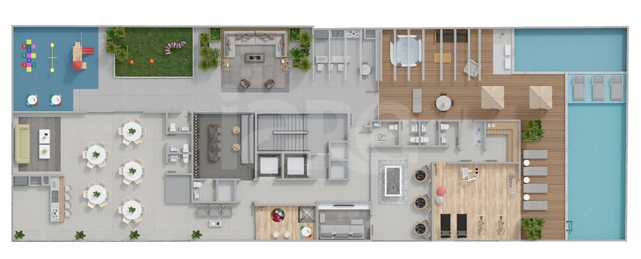 Planta — Pavimento lazer