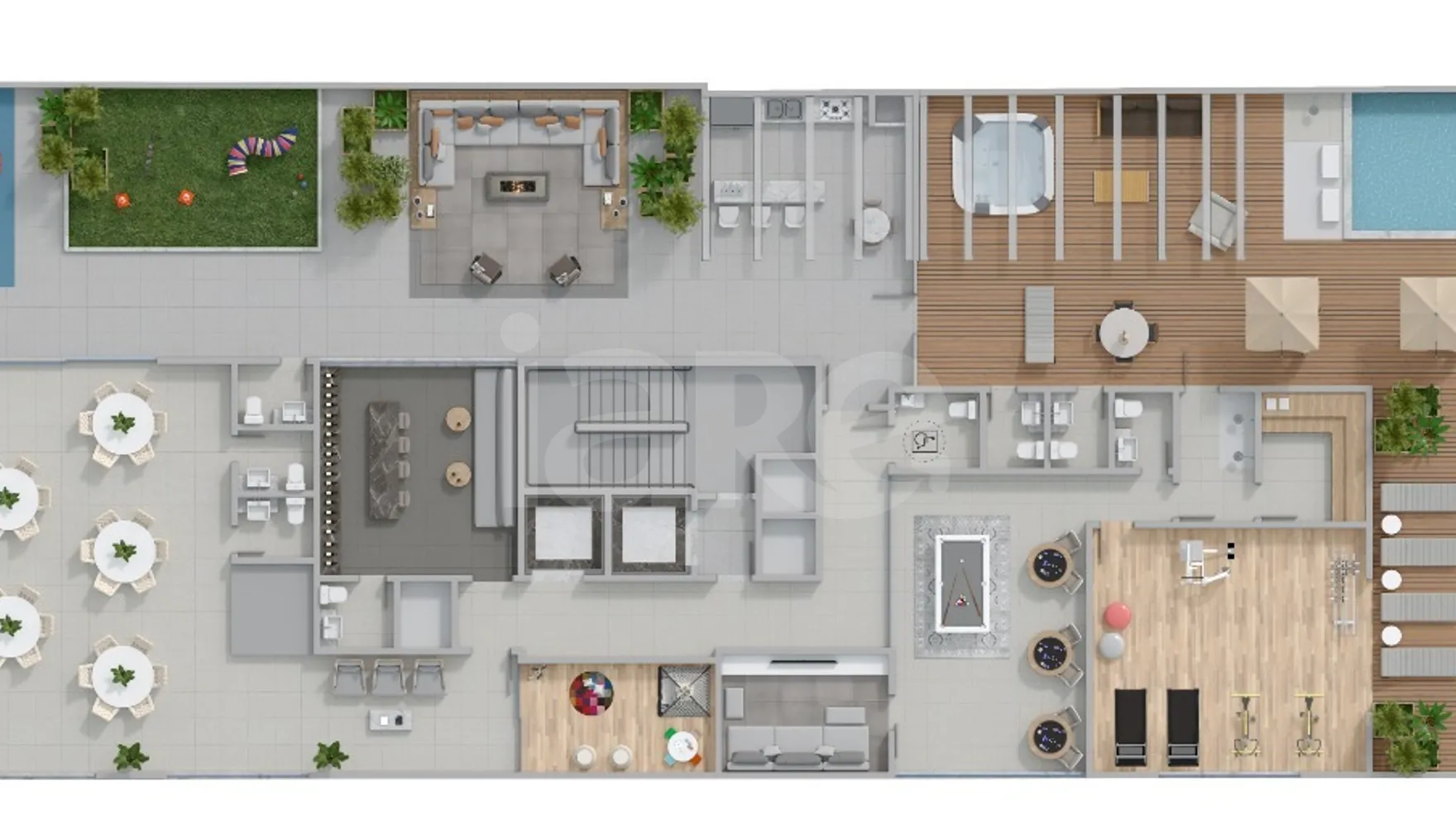 Planta — Pavimento lazer