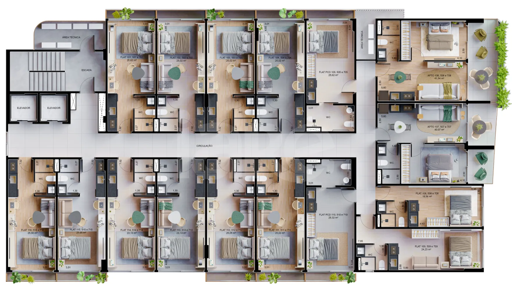 Planta — Pavimento 1