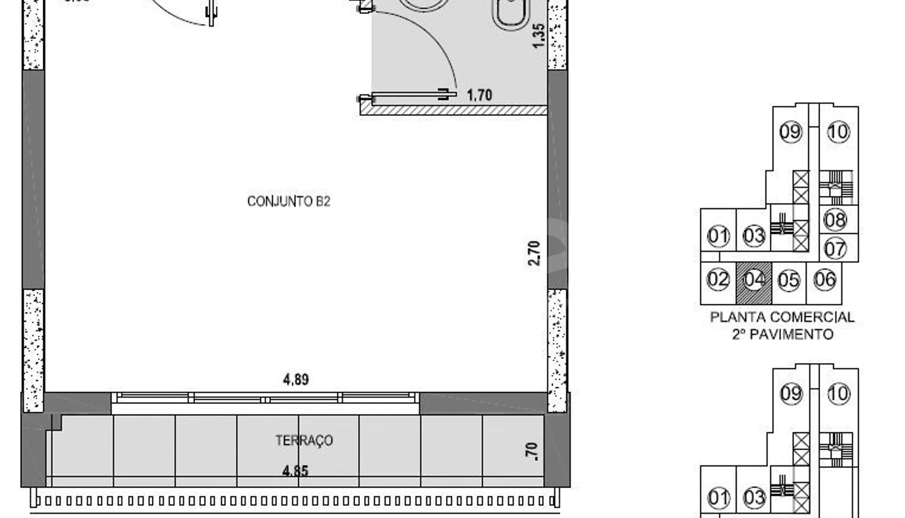 Planta — Sala 38,37 m²