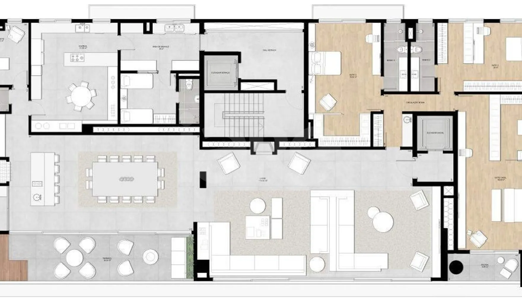 Planta — Pavimento cobertura 3