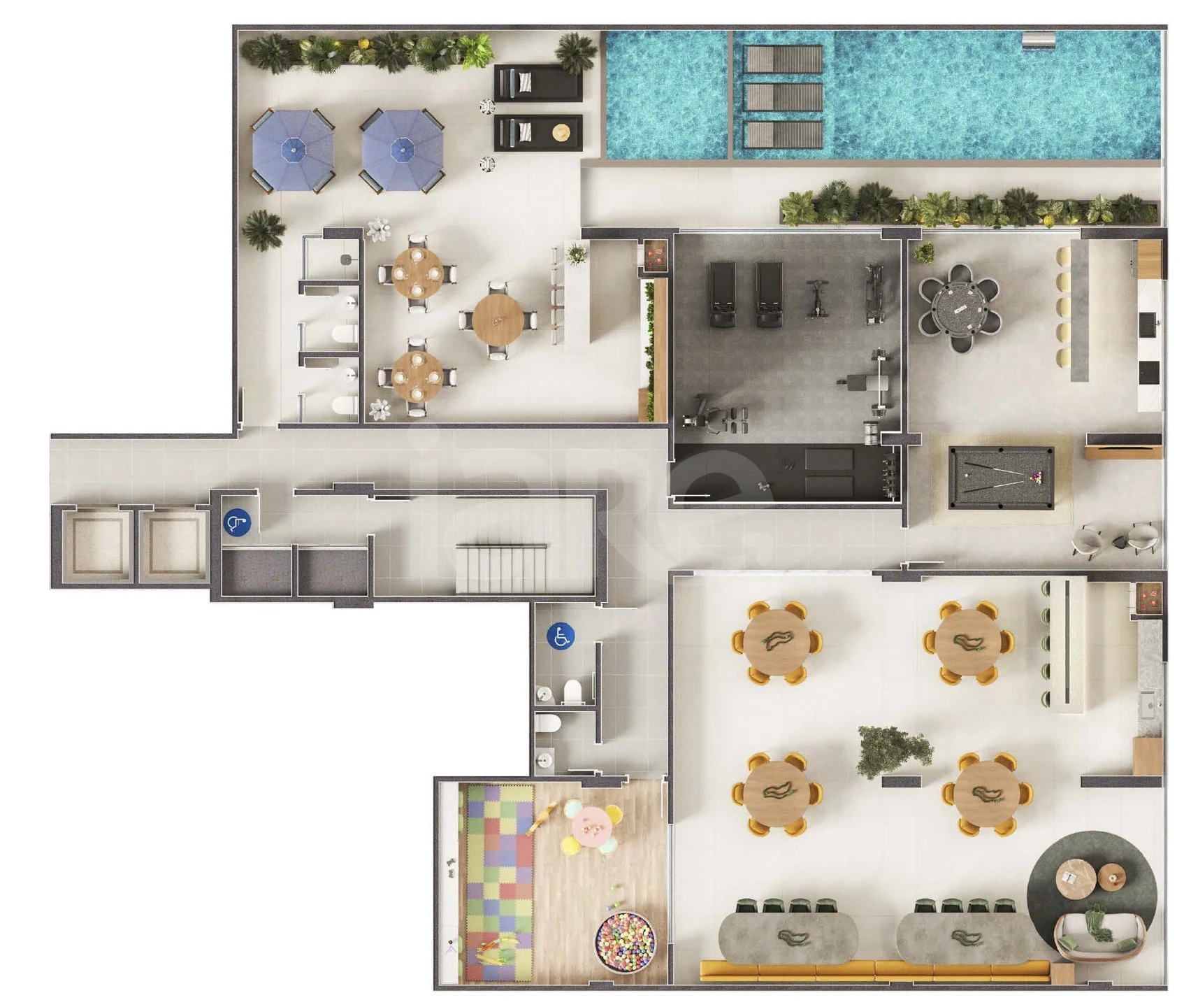 Planta — Pavimento lazer