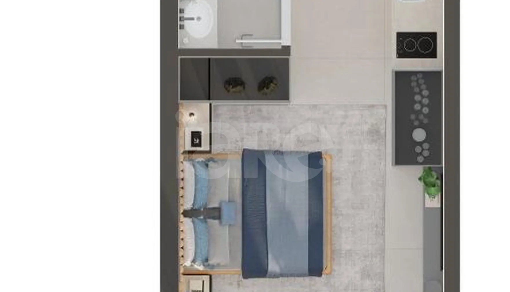 Planta — Studio 25,92 m²