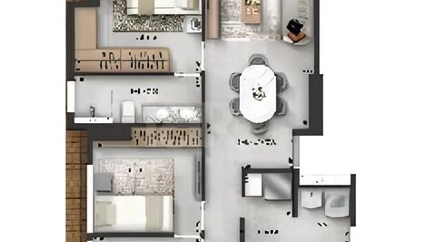 Planta — Apartamento 82,15 m²