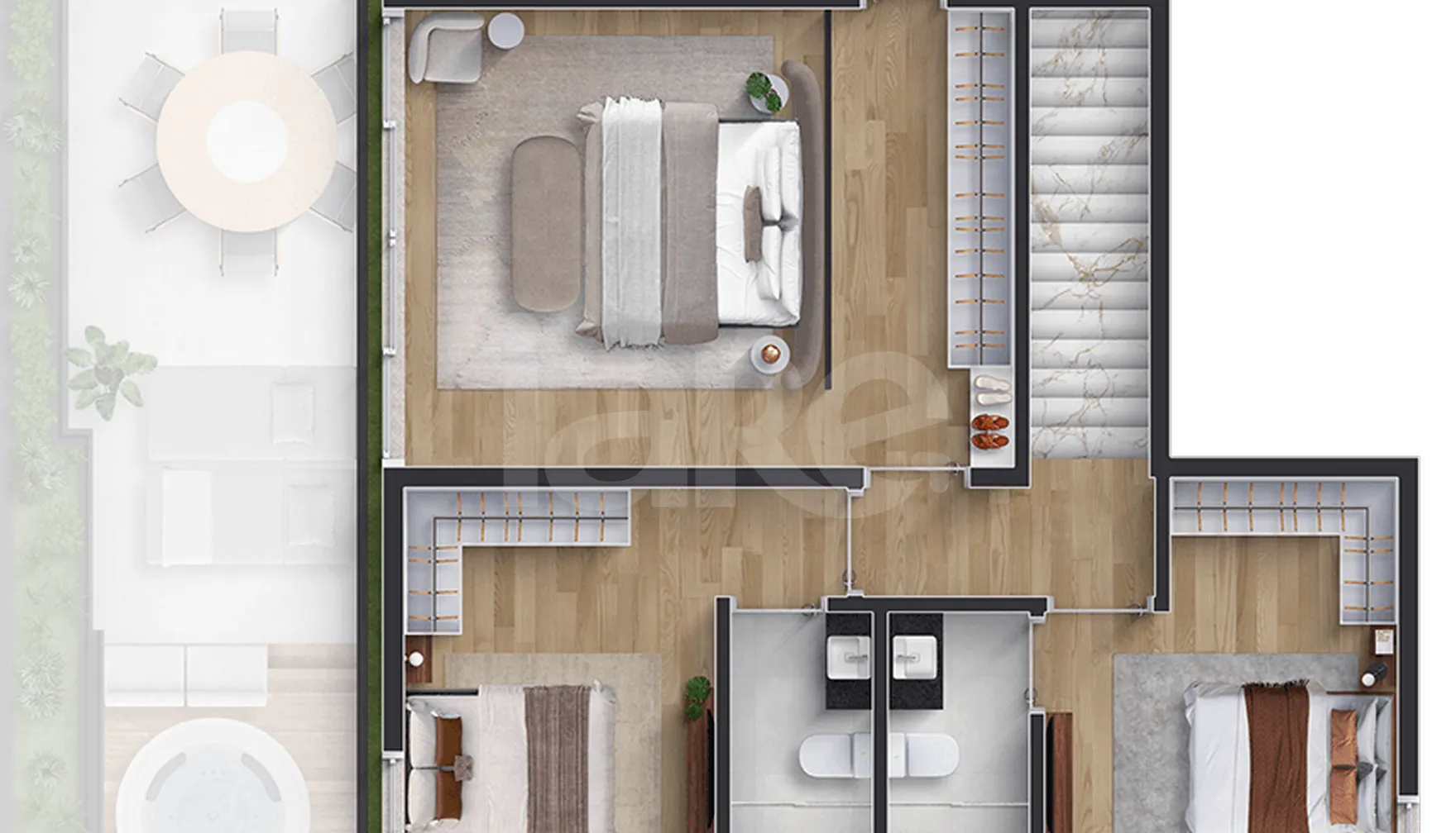 Planta — Garden 165,38 m²