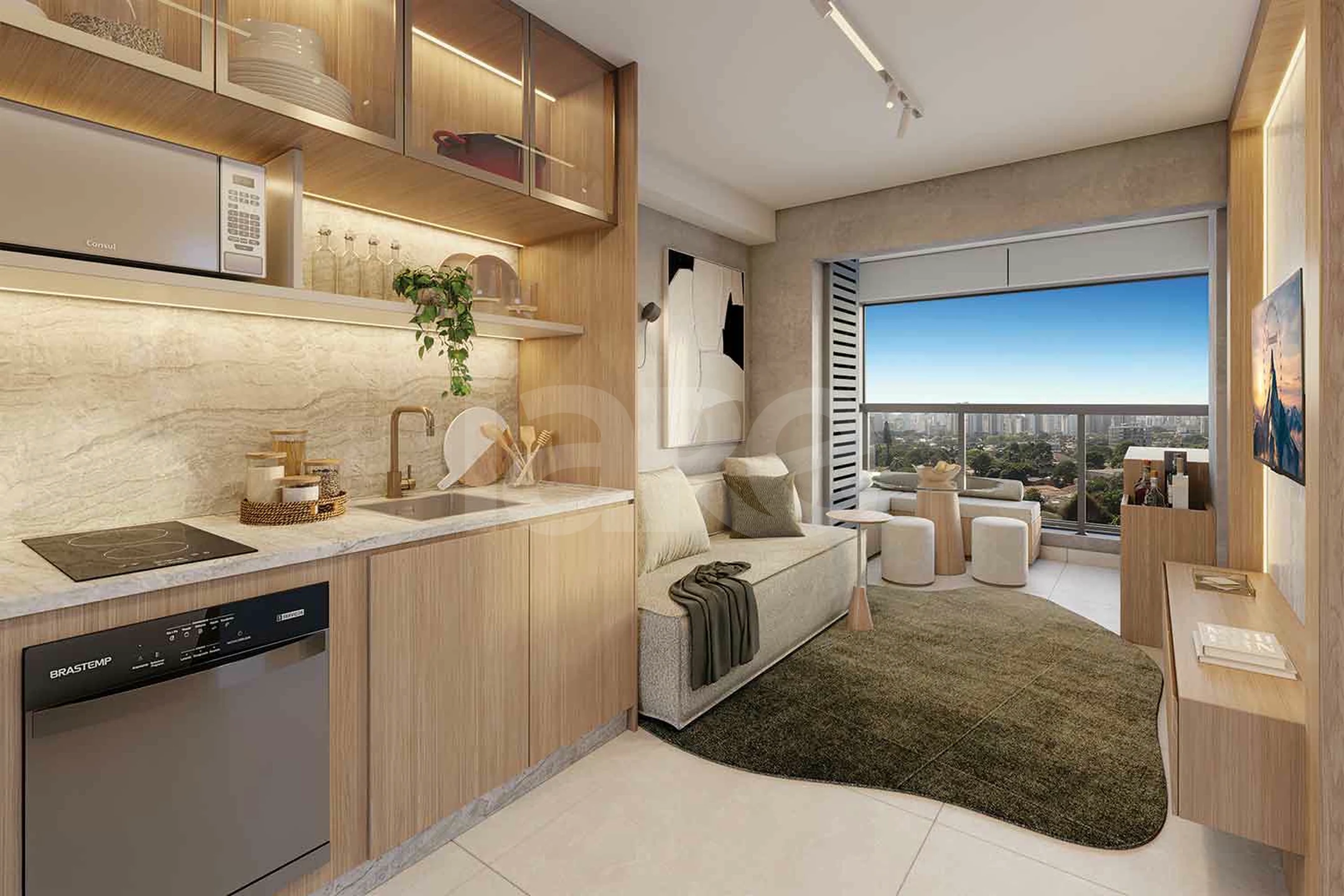 Blue Marine Home Resort - Apartamento com 56,47 m², em Vila Monte Alegre — foto 5