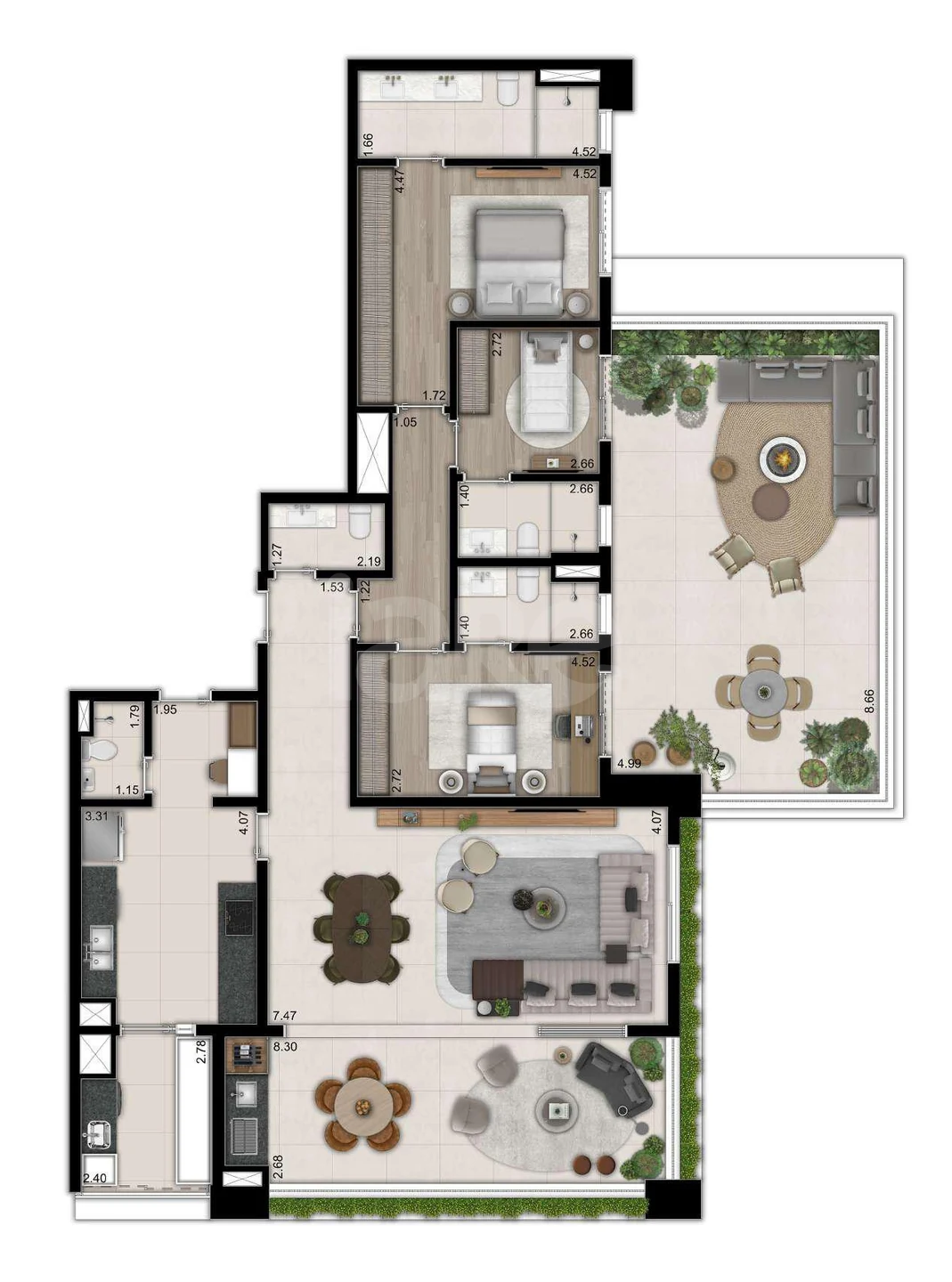 Planta — Garden 220,6 m²