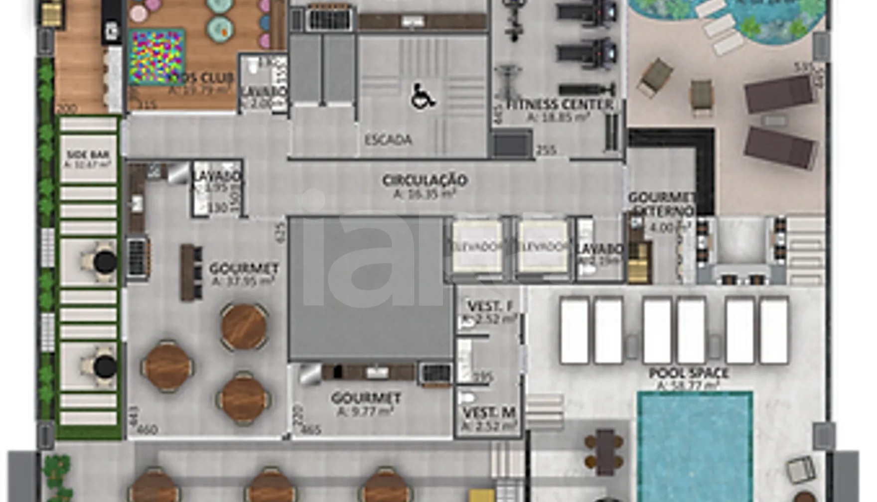 Planta — Pavimento cobertura