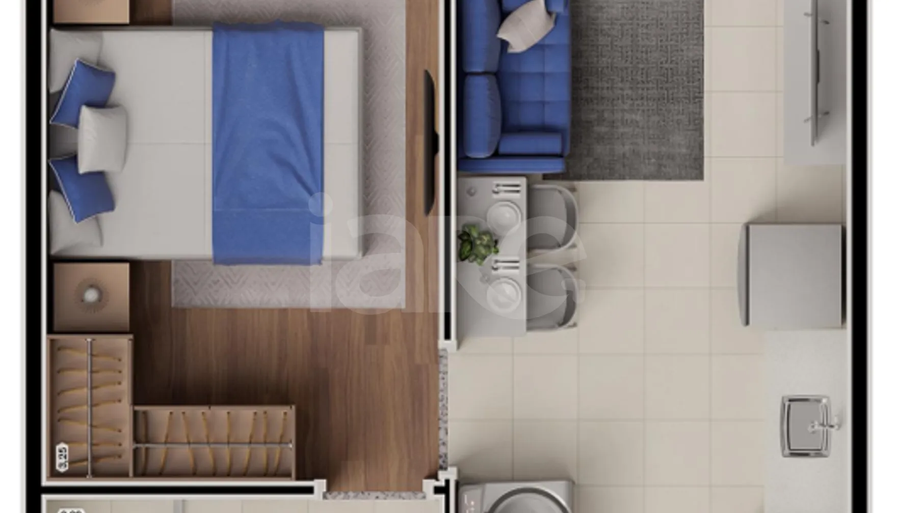 Planta — Apartamento 28,69 m²