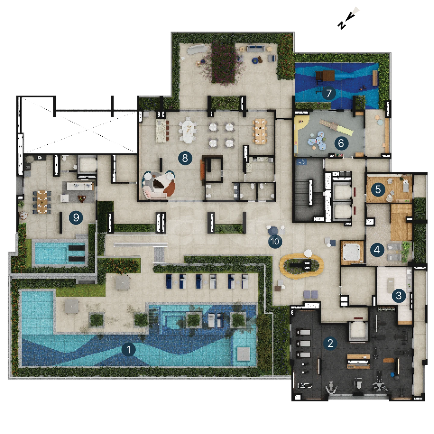 Planta — Pavimento lazer