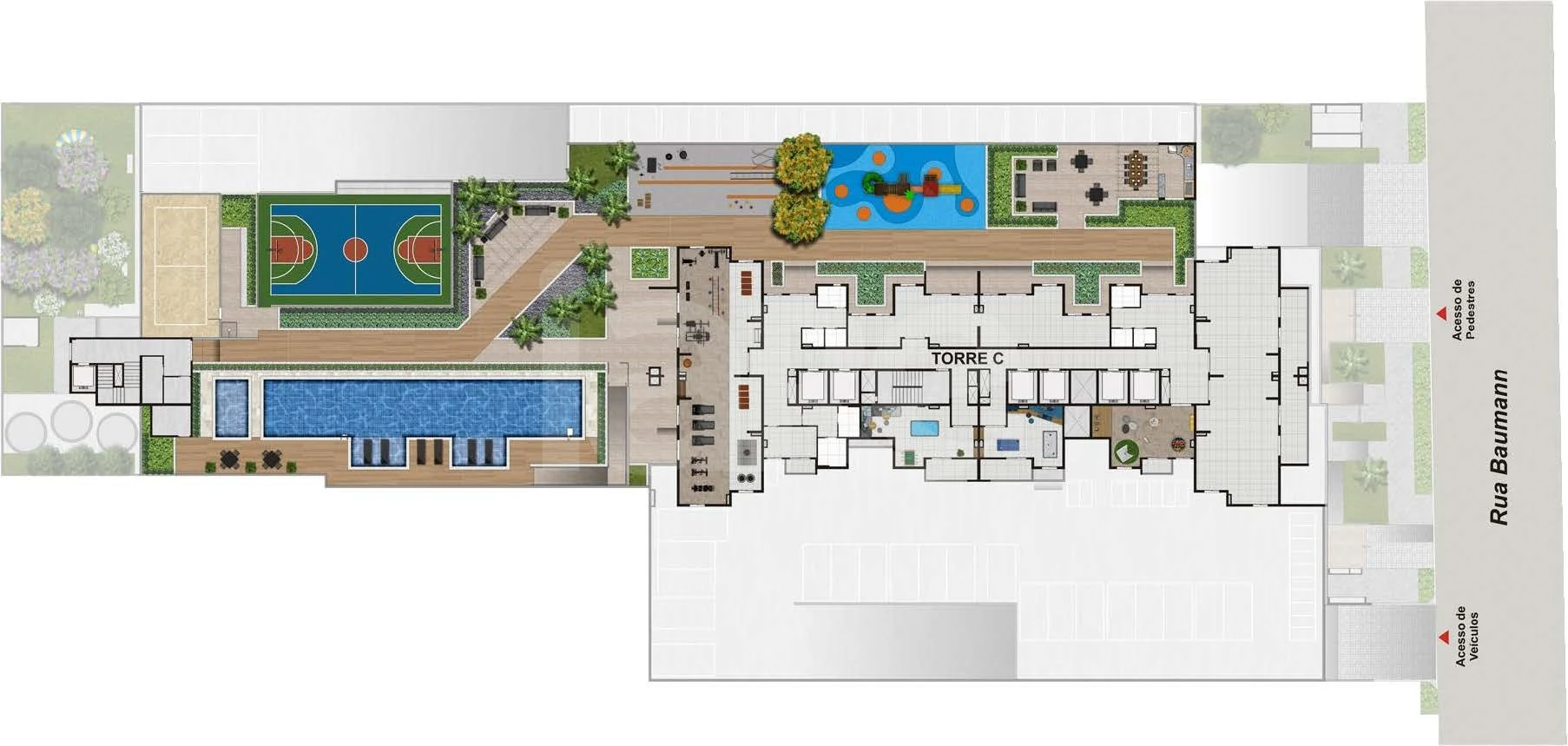 Planta — Pavimento lazer