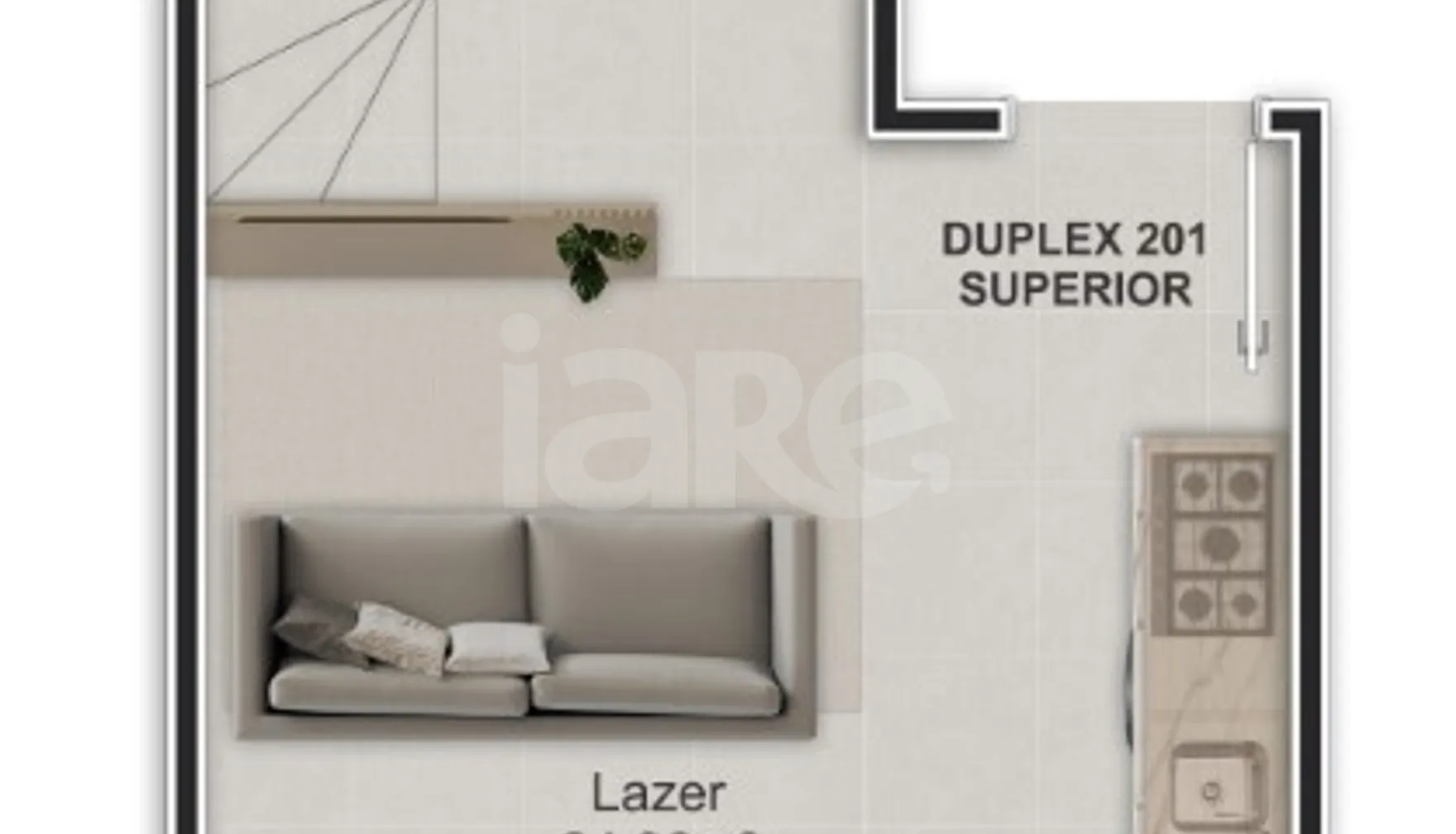 Planta — Cobertura Duplex 110,85 m²