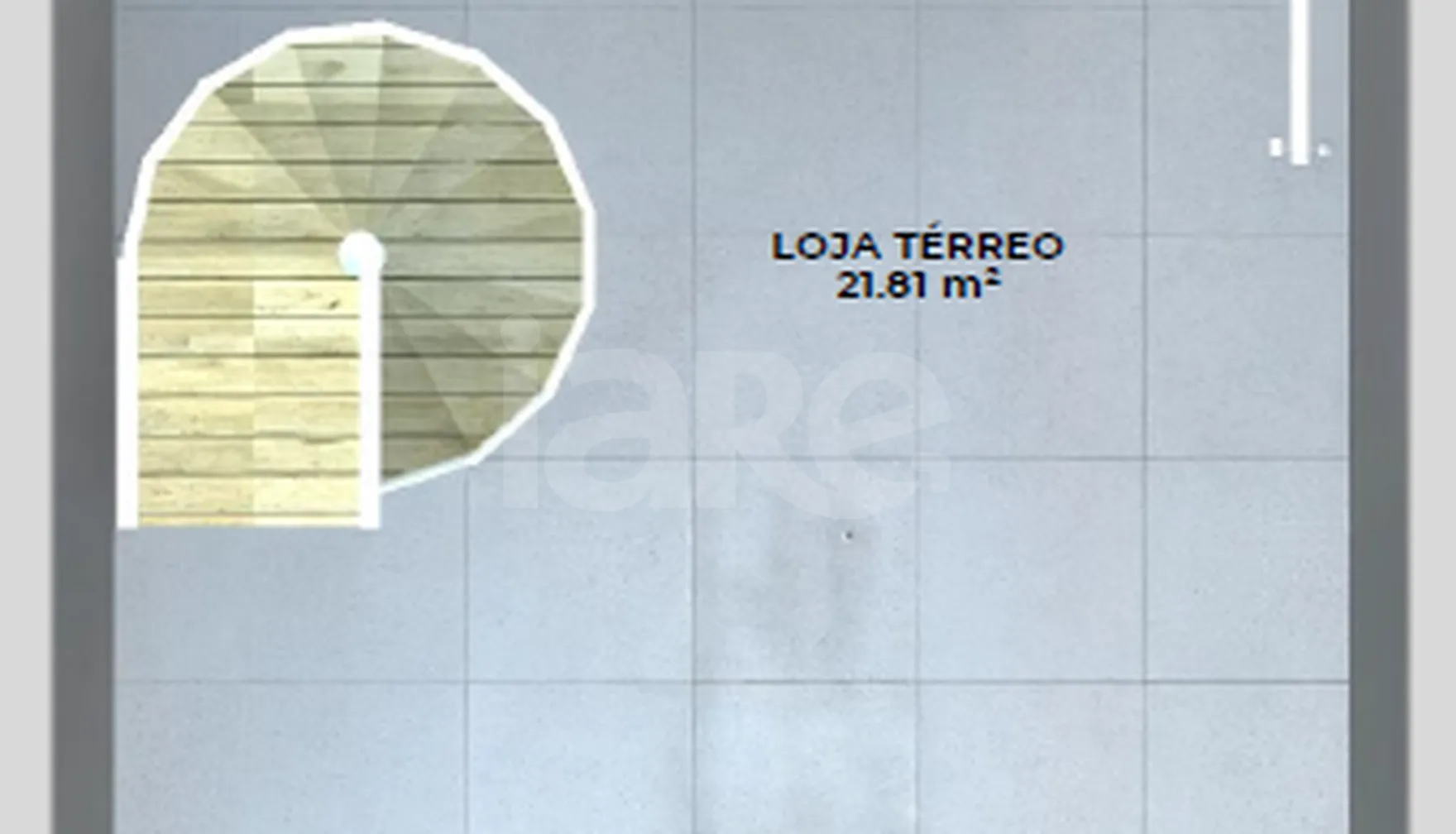 Planta — Loja 44,35 m²